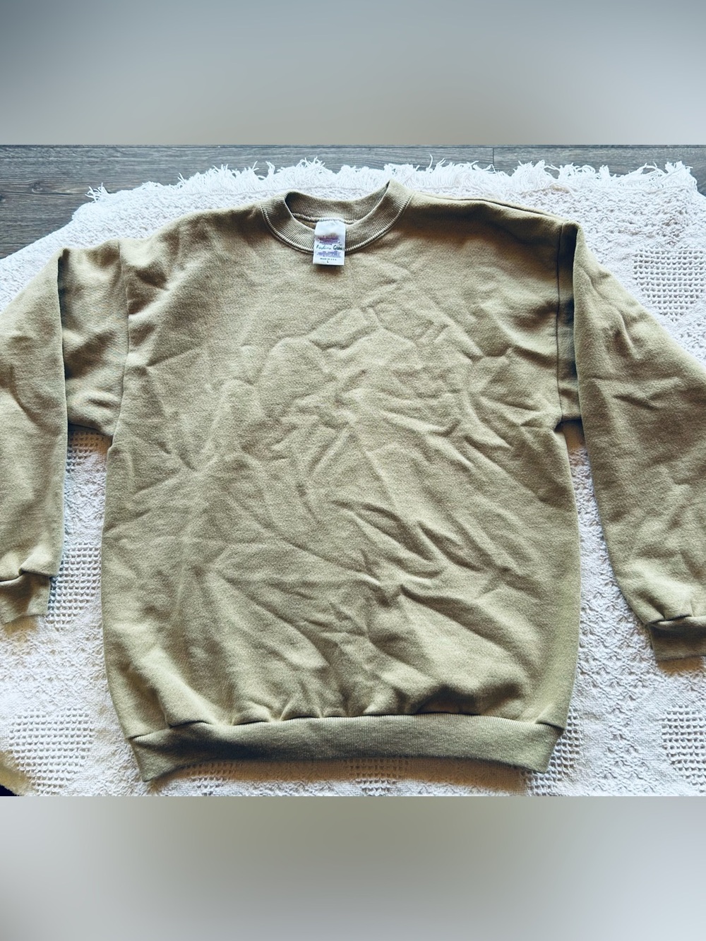 Unisex Vintage Fashion Gear Earth Tone Khaki Sweatshirt